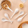 CHILDIKE Ceramic Asian Soup Spoons, White Pocelain Chinese/Japanese Soup Spoons