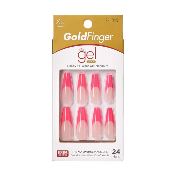 Gold Finger X-Long Full Cover Nails Press On Nails Limited