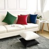 SWISSPACK 18"X 18" 4 PCS Velvet Soft Decorative Square Throw