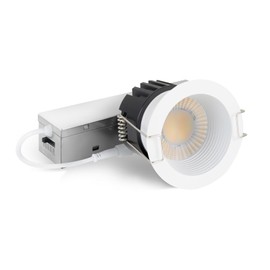 Adetu 3 Inch 5CCT Anti-Glare LED Recessed Ceiling Light with Junction Box, 2700K/3000K/4000K/5000K Selectable, CRI90+, 12W,1260LM, Dimmable Canless Water Downlight-ETL&FCC (White, 1 Pack)