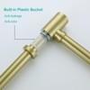 SEABEFORE Brass Round Bottle P-Trap 1 1/4, Adjustable Basin Sink
