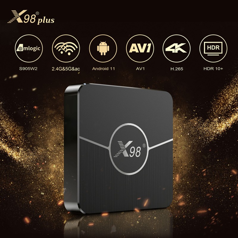 X98 Plus Android 11.0 Smart TV Box Amlogic S905W2 UHD