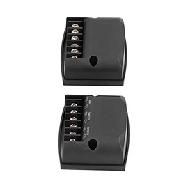 Meiyya Audio Crossover, Universal 2 Way Speaker Frequency Divider High Frequency Capacitors 2pcs Black for Car