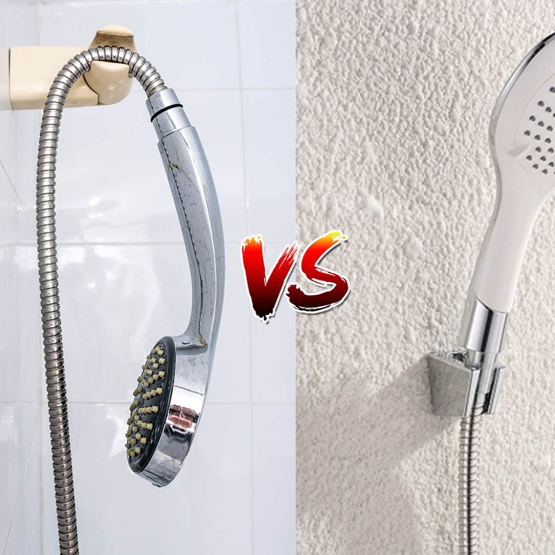 Shower Holder, KINHARD Silver Hand Shower Holder, Shower Head Holder