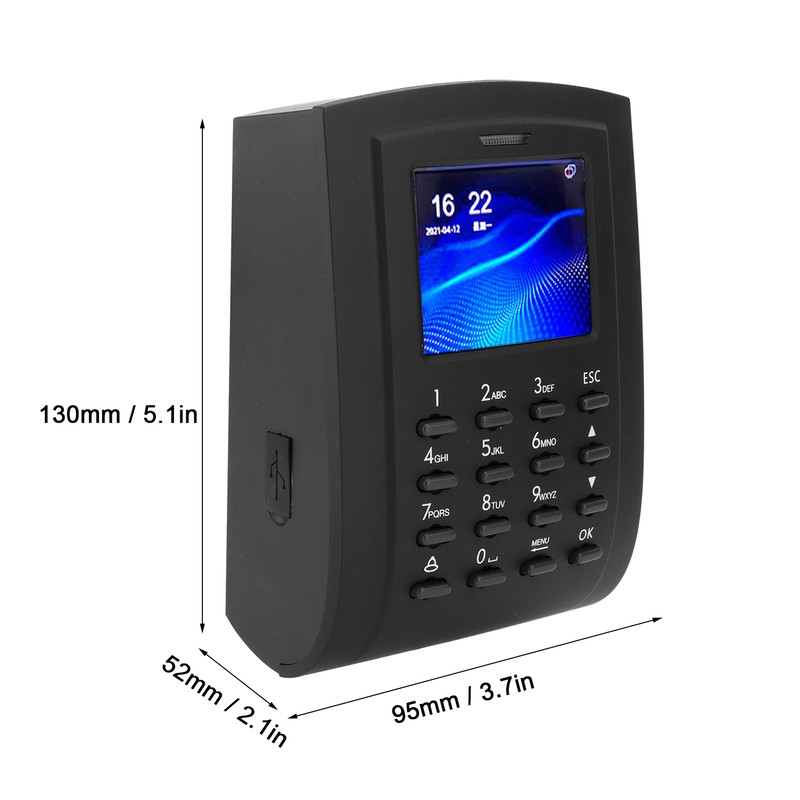 2.4in Access Control Machine TCP/IP Password Card Attendance Checking Wiegand26