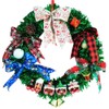 Christmas Front Door Wreath Funny Santa Claus Leg Decor Christmas