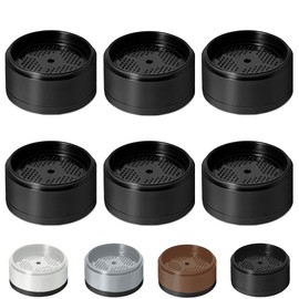 Bed Risers 1 inch, 2 inch, 3 inch, 4 inch Heavy Duty, Adjustable Furniture Riser for Table Desk Couch Sofa Chair Refrigerator Washing Machine, Stackable Bed Raisers Blocks (Black 6 Pack, 1 inch)