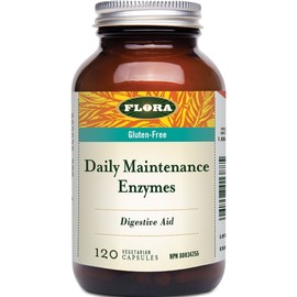 Flora Ultimate Digestive Enzyme - Daily Maintenance, 120 Vegetarian Capsules