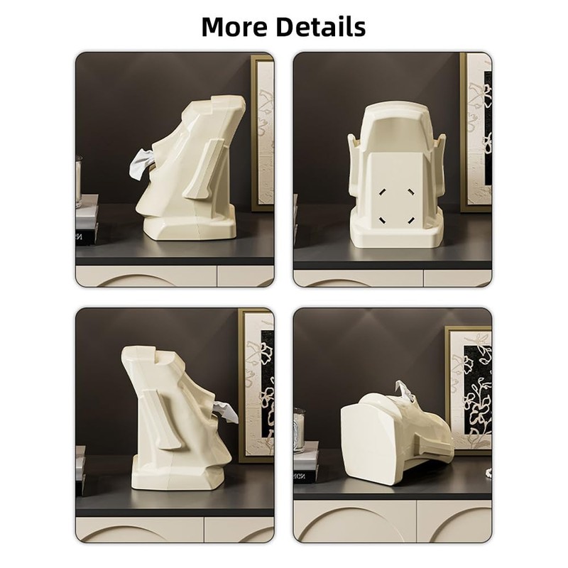 MapleFrost Moai Easter Island Statue Tissue Box Cover, Decorative Facial