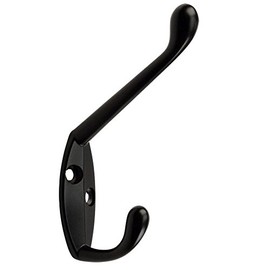 Cosmas 31153FB Flat Black Heavy Duty Coat & Hat Hook