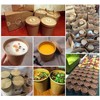 DeinPack 25 Soup Cups to Go with Lids Brown 480