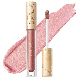 FOCALLURE Metallic Liquid Lipstick,Non Stick Cup Lip Gloss,High Impact Lip Color with Transfer-proof Wear,Long Lasting & Waterproof Lipstick Makeup for Women,Sugar Bomb