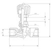 Fitting Parts Needle Shut-Off Valves with Bulkhead Thread for Panel