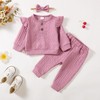 Mioglrie Toddler Baby Girl Clothes Top Pants Set Baby Girl