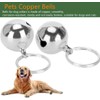 2 pcs Cat Bells & Dog Collar Bells with Keyrings,
