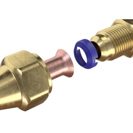 FlareSeal® Model MSP-0408 Leak Free SAE Flare Connections - Refrigerant Leaks Refrigeration, HVAC, Ductless, Schrader Valve or Mini Split Applications (1/4", Mini Split Pack - (2) 1/4" and (2) 1/2")