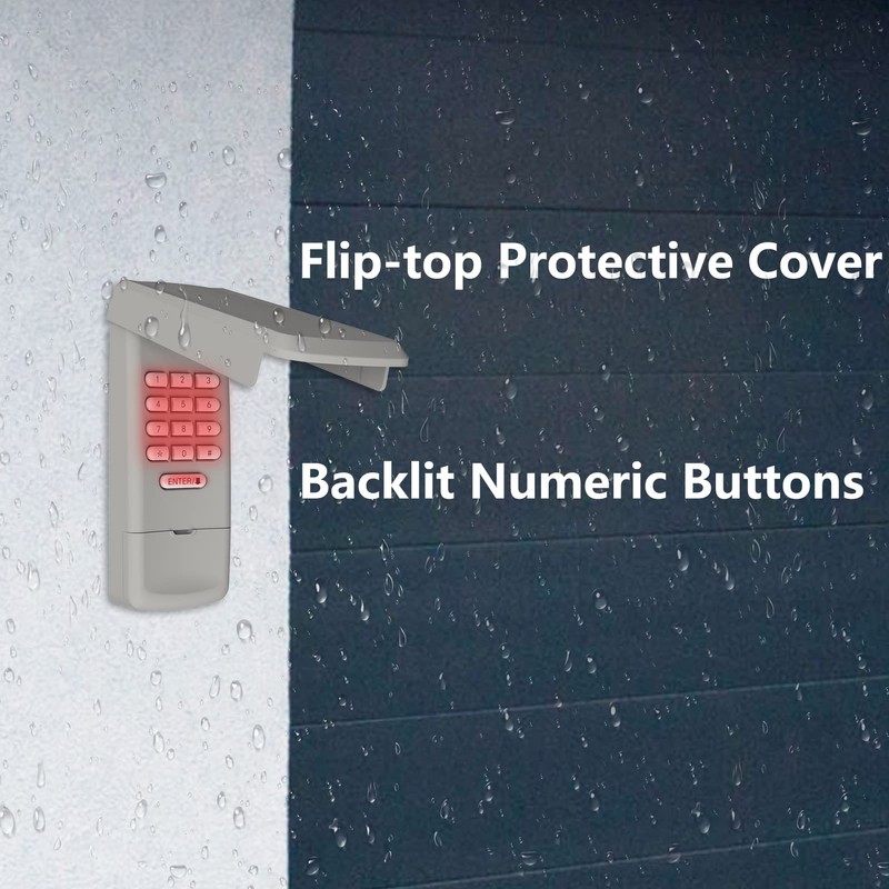 Universal Garage Door Opener Keypad Wireless Keypad Keyless Entry Compatible