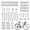 ALLY-MAGIC Adesivi riflettenti, 42 pezzi, adesivi riflettenti per bicicletta, moto,