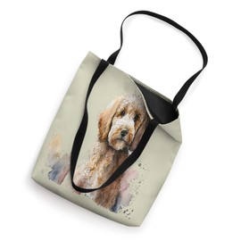 Beautiful Watercolor Golden doodle Portrait Tote Bag