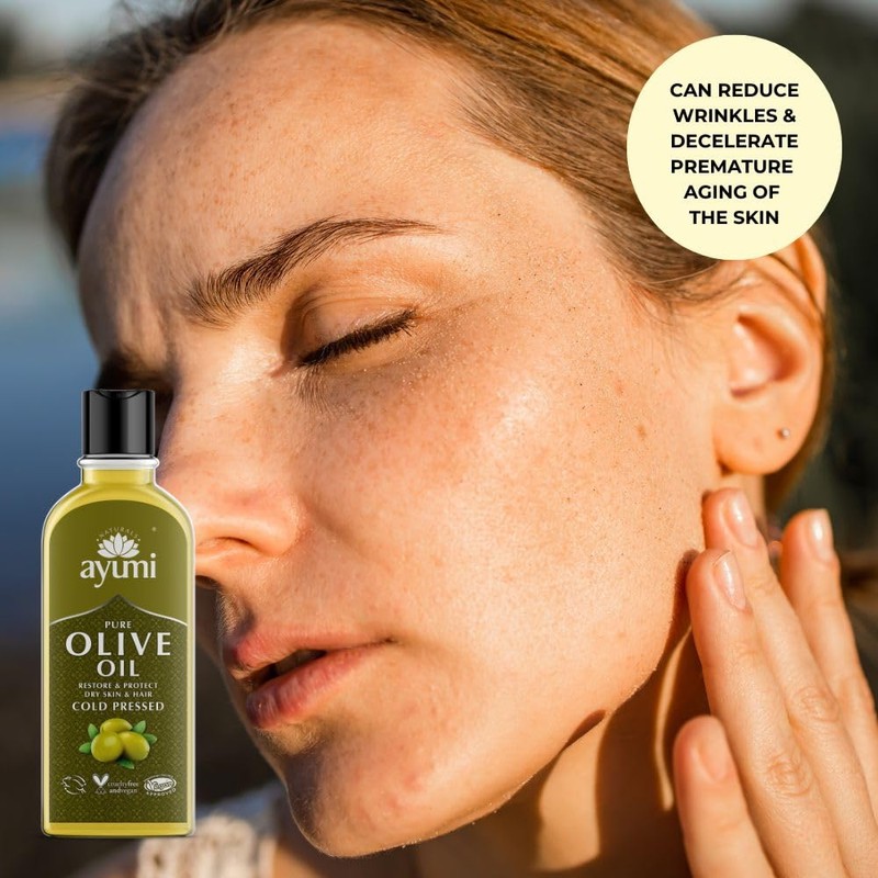 Ayumi Pure Olive Oil, Cold Pressed Olive Oil, For Healthier