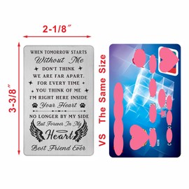 FALOGI Dog Cat Memorial Gifts, Pet Sympathy Card, Sympathy Card for Loss of Pet, In Memory of Dog Cat Gifts