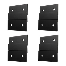 Tighall 8pcs Black French Cleat Hanger 2 Inch Aluminum Z Hanger with Hardware for Hanging Picture