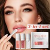 Plumping Lip Glow Oil Set Moisturizing Tinted Lip Oil with