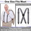 Janmercy X Back Hidden Suspender Heavy Duty Work Airport Friendly