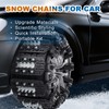 6 Pack Snow Chains for Car, TPU Tire Chains, Adjustable
