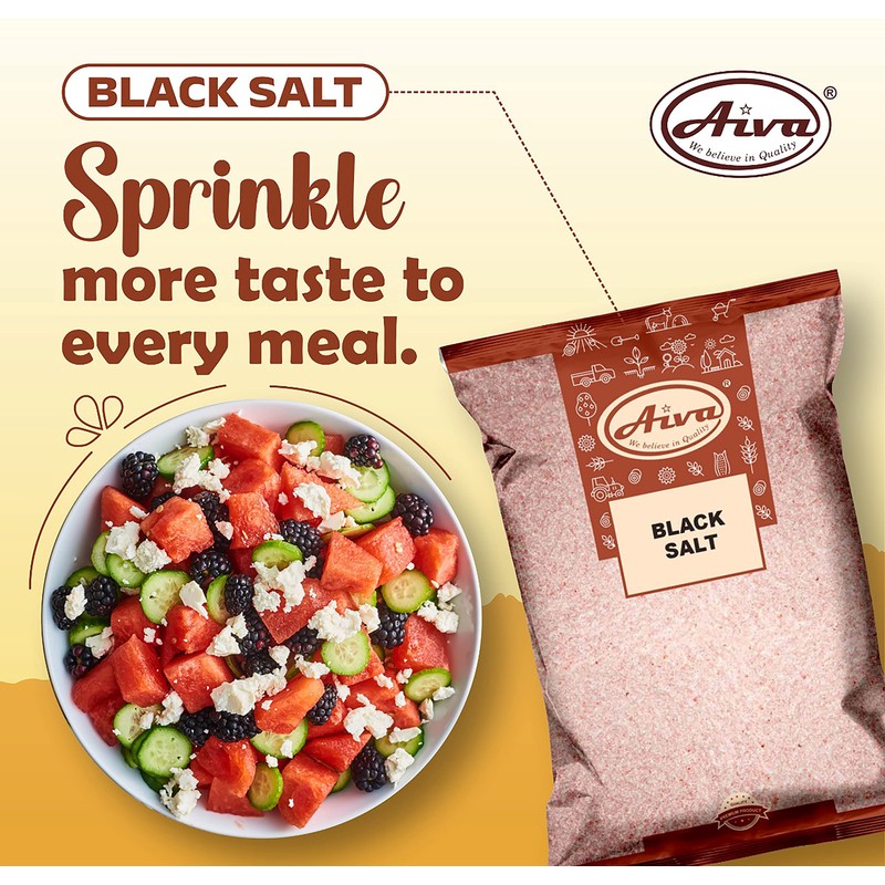 Aiva Black Salt, Fine (Kala Namak) (7 oz Bulk) –