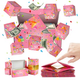 LUCKYBEE Surprise Box, Presentation Box, Pop-Up, Birthday, Explosion Box Gift with Lid, Folding, DIY, Pop-up, Wedding, Party, Valentine's Day, Anniversary, Boyfriend, Gift for Girlfriend, Boyfriend,