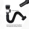 Bathroom Sink Drain Kit - Flexible Sink Drain P-Trap for
