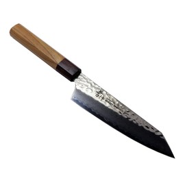 V Gold No. 10 Interrupt 33-Layer Hammered Damascus Japanese Style Sword Santoku 6.3 inches (160 mm)