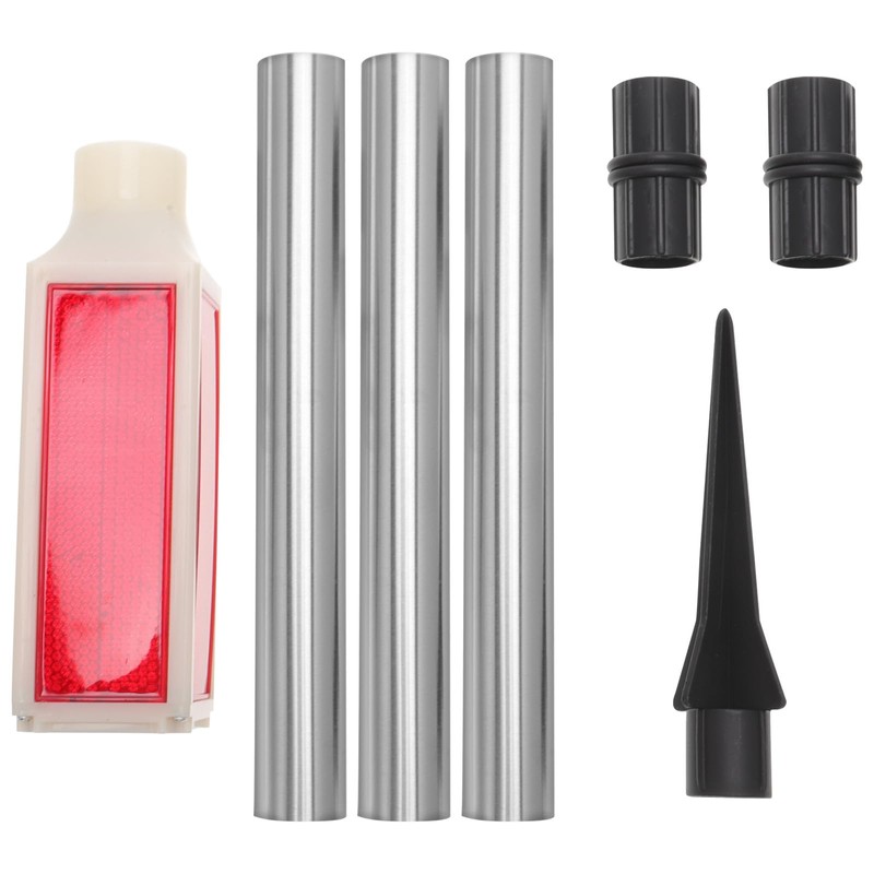 Solar Driveway Marker Lights 30.31 in Metal Stake Solar Powered