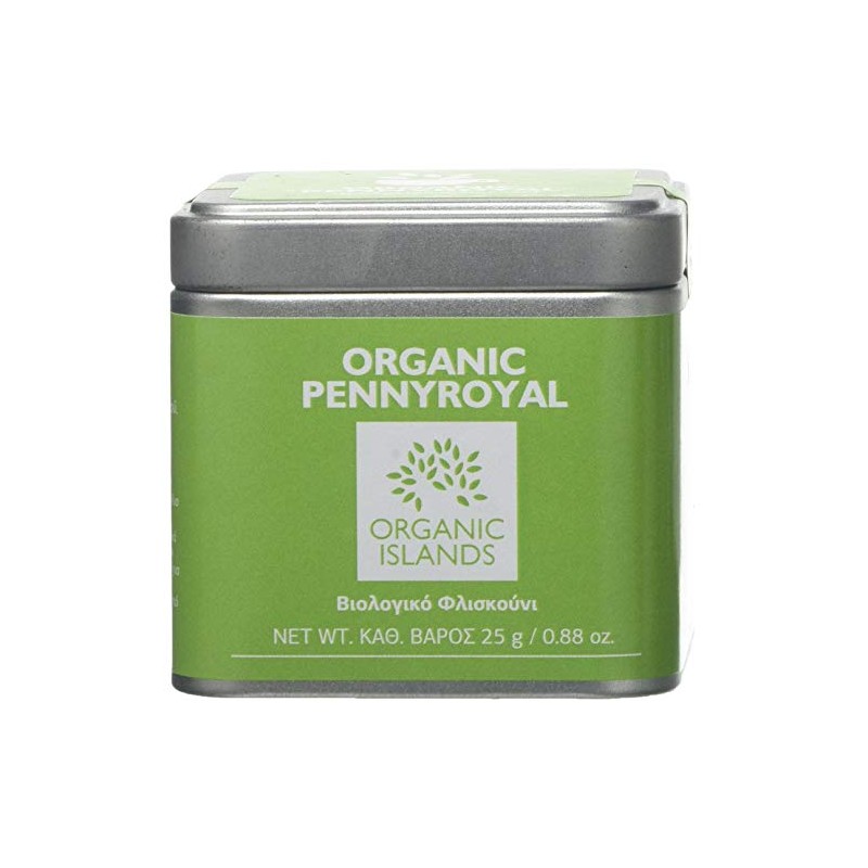Organic Islands Herbs Greek Pennyroyal Single Cube Tin, 25 g