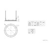 Royal Electric Corporation DL061 Bathroom Lighting Cover, Downlight Frame Cover,