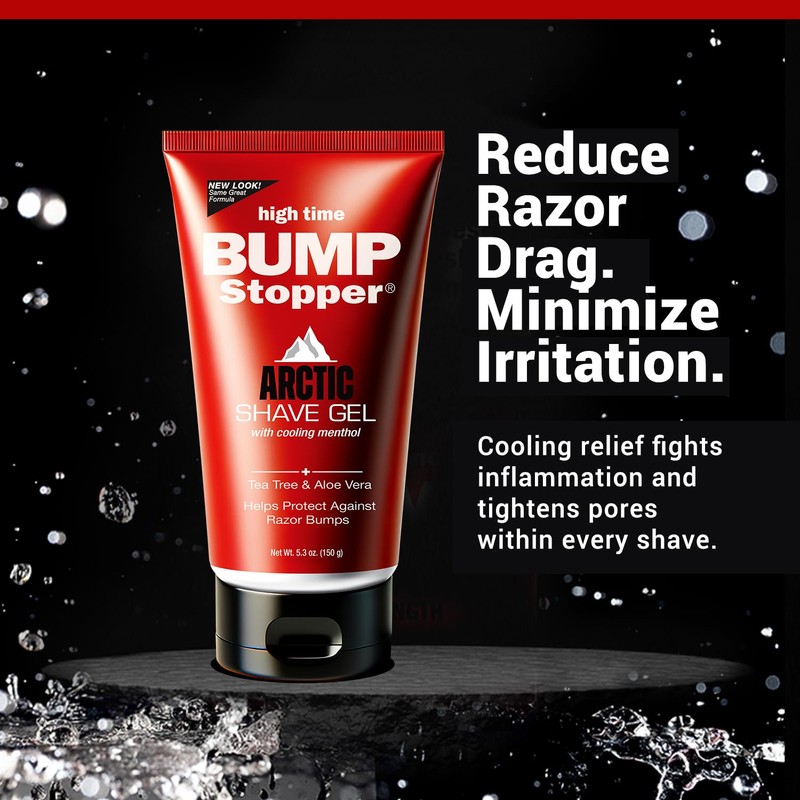 High Time Bump Stopper Shave Gel Arctic Haze 5.3 Ounce