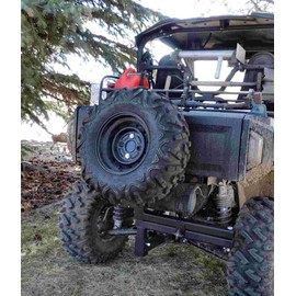 High Clearance Hornet Outdoors UTV/ATV Quick Adjust Extended Mount Receiver Hitch Spare Tire Carrier Fits 2" Receiver U-4047 (17" Lower Component)