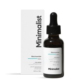 Minimalist Face Serum with 5% Niacinamide for Clear, Radiant Skin | For Men & Women 30 ml | Day & Night Serum for Dry & Sensitive Skin, Black, 30 ml (Pack of 1)