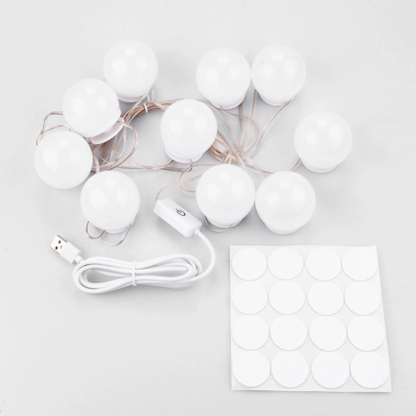 Unbranded Hollywood Style LED Vanity Mirror Lights Kit with 10