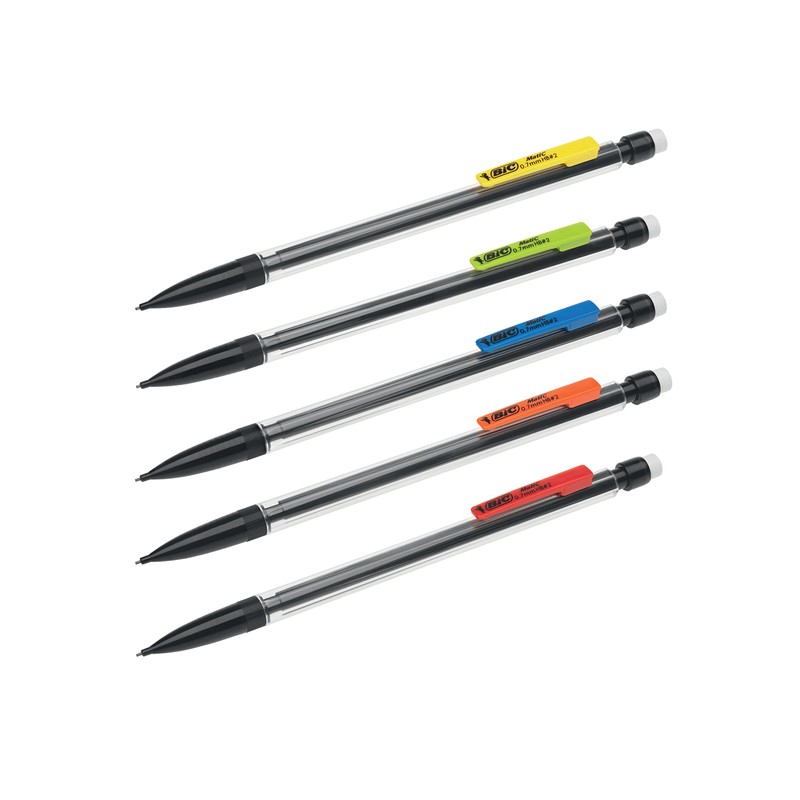 BIC Matic Original 0.7mm Mechanical Pencils 5 Pack, black
