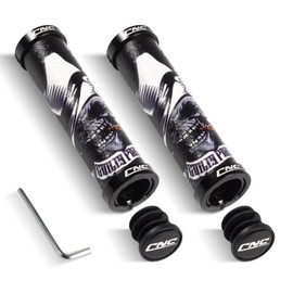 CHOOEE Mountain Bike Handlebar with Double Lock On Clamp，Bicycle grips Anti-Slip Rubber Mtb Grips,22mm Cycling Handlebar for MTB/BMX