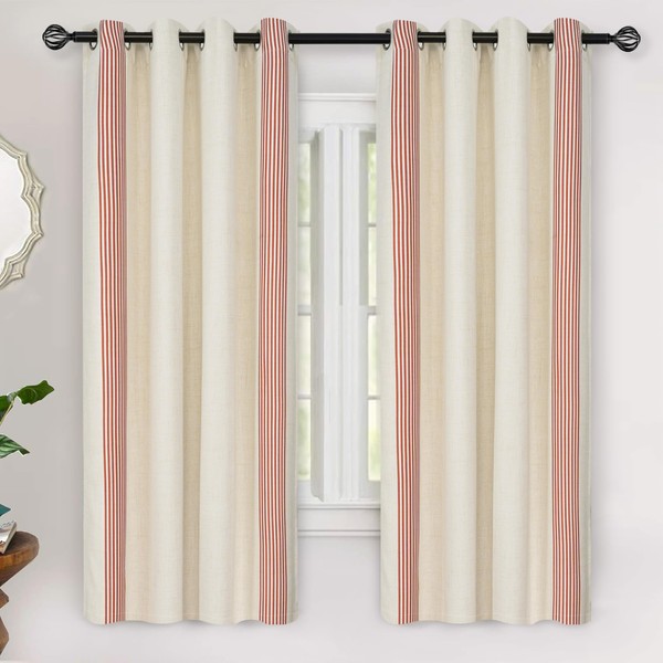 DriftAway Chris Linen Blackout Curtains with Thermal and Sound Reducing
