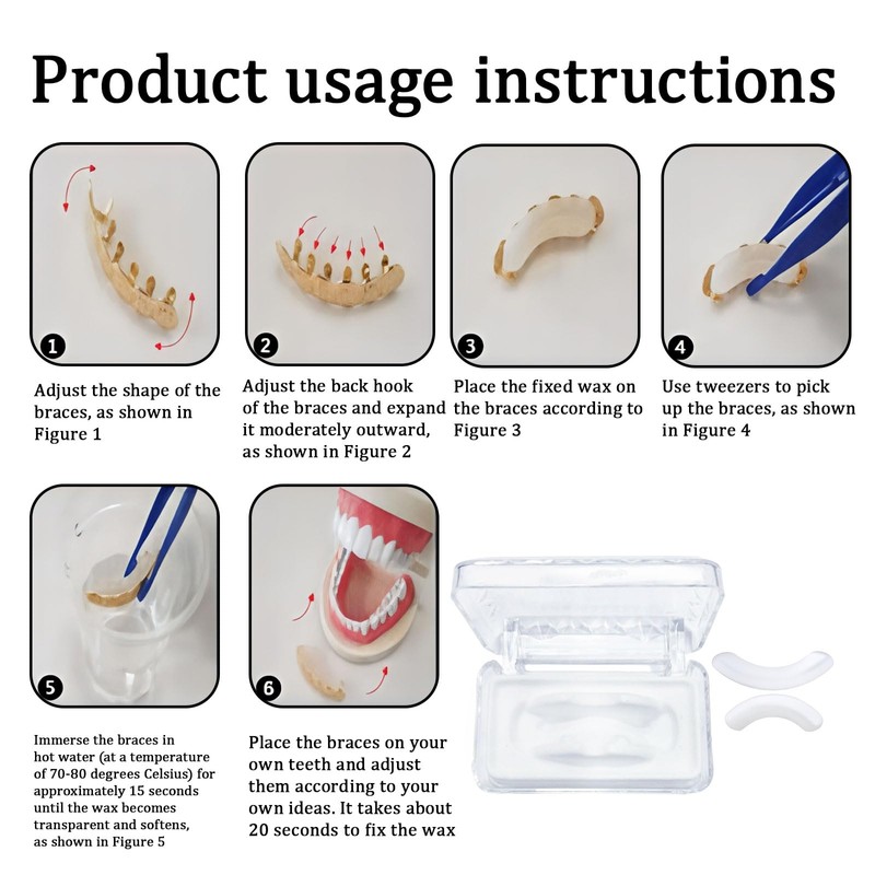 6-8 Teeth Grillz Mold Kit, Easy to Use for Custom