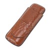 2 Finger Cigar Case Portable Waterproof Lightweight Artificial Leather Cigar