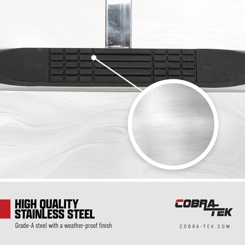‎Cobra-Tek 28" Hitch Step W/Led Brake Light w/ Hitch Pin