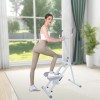 Stair Stepper, Foldable Vertical Stair Climber Machine for Full-Body Workout