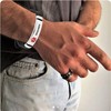 Chili Jewelry Mens Red Medical Alert ID Pacemaker Bracelet Emergency
