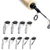 54 pcs Stainless Steel Fishing Rod Guides Tip Rings with