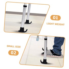 Kisangel 4Pcs Non-Slip Walker Ski Glides for Portable Walkers Anti-Skid Sliders Cushioned Feet for Elderly Support and Safety